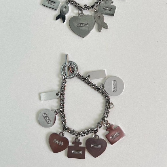 Coach Multicolor Brass Charm Necklace and Bracelet Set - Picture 7 of 8